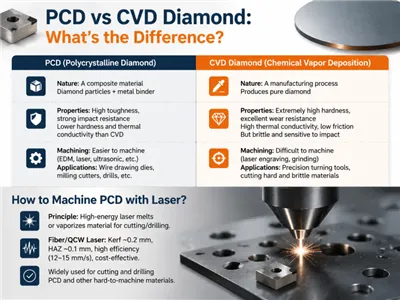Differenze tra diamante PCD e diamante CVD